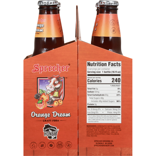 Sprecher Craft Soda, Orange Dream