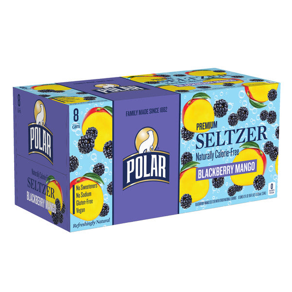 Polar Blackberry Mango Premium Seltzer