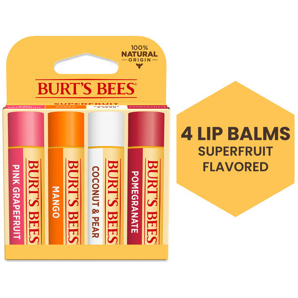 Burt's Bees Superfruit Moisturizing Lip Balms Variety Pack