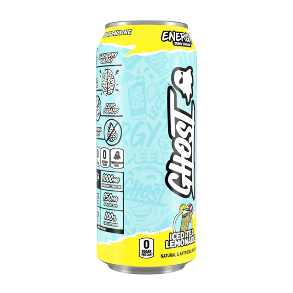 GHOST Zero Sugar Energy Drink, Iced Tea Lemonade