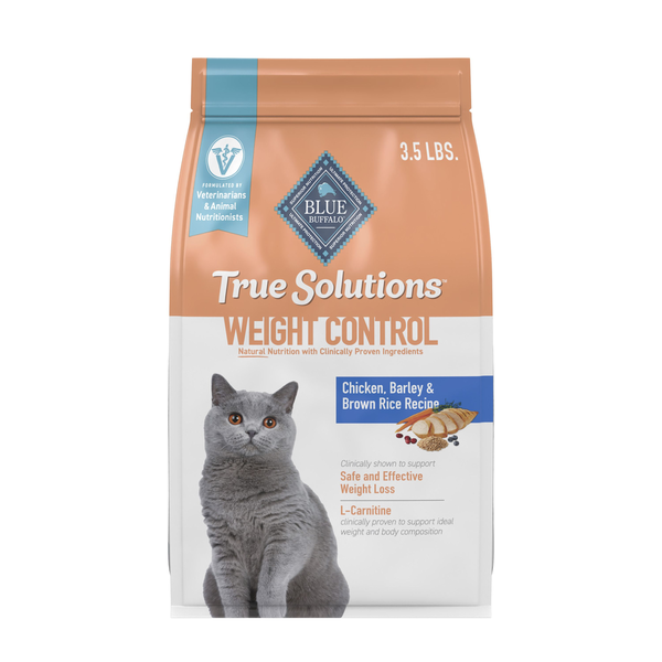 Blue Buffalo True Solutions Healthy Weight Natural Weight Control Adult Dry Cat Food, Chicken