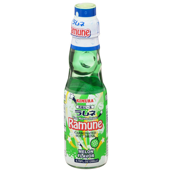 Kimura Carbonated Soft Drink Melon Flavor Ramune