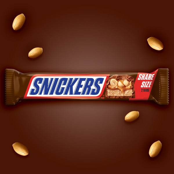 SNICKERS Milk Chocolate College Basketball Candy Share Size Bar