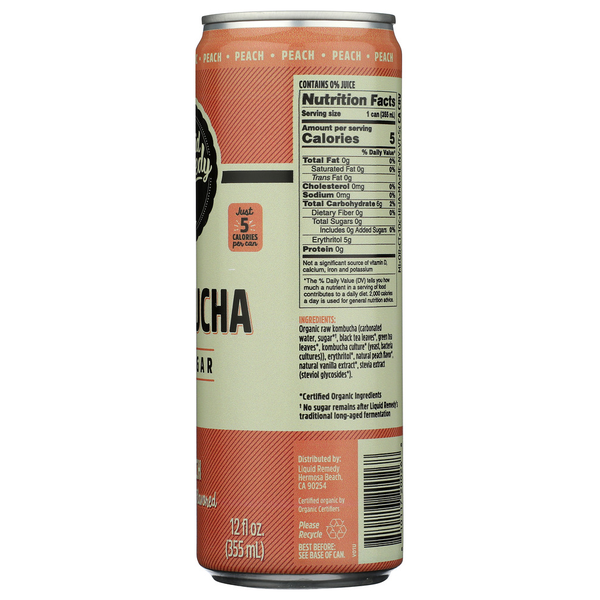 Liquid Remedy Kombucha Peach