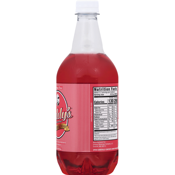 Teddys Soda, Strawberry & Cream