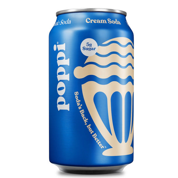 Poppi Prebiotic Soda, Cream Soda
