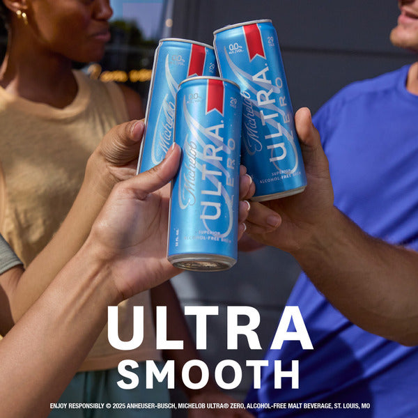 Michelob ULTRA Zero Non-Alcoholic American Lager Beer, 12 Pack, 12 Fl Oz Cans