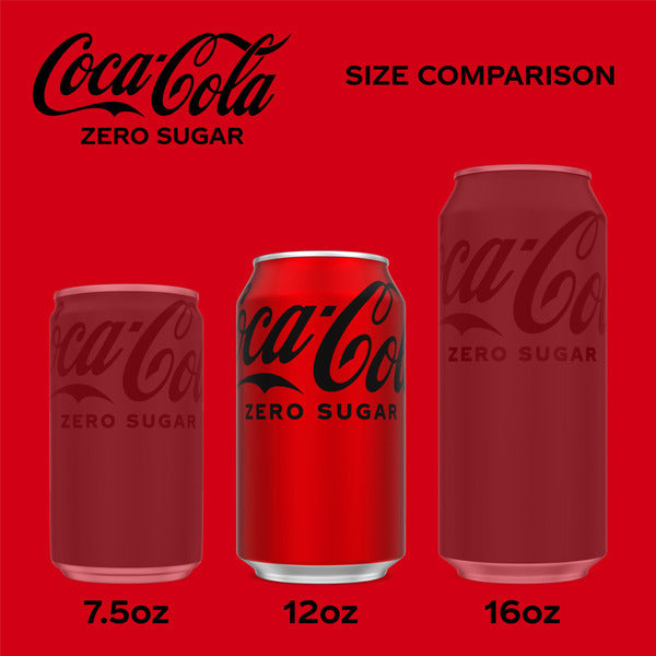 Coca Cola Zero Sugar Soda Cans