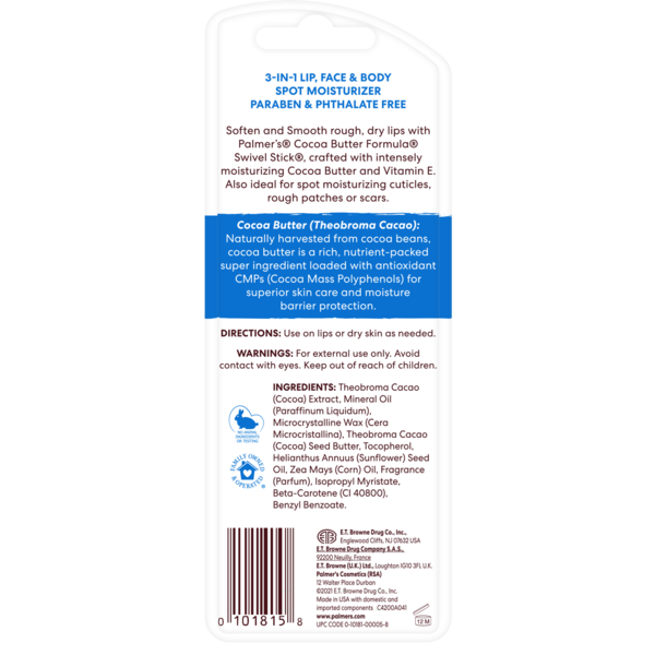 Palmer's Lip Moisturizer, Swivel Stick, with Vitamin E