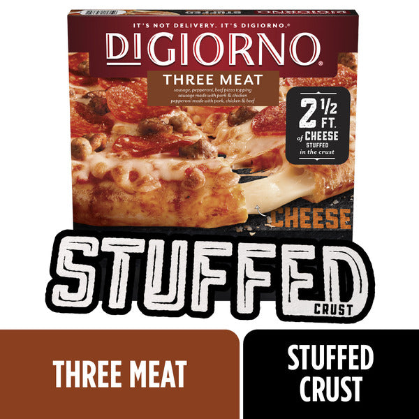 DiGiorno Frozen Pizza - Three Meat Pizza - Frozen Stuffed Crust Pizza