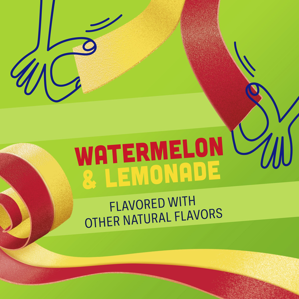 Fruit by the Foot Splitz Fruit Flavored Snacks Watermelon and Lemonade