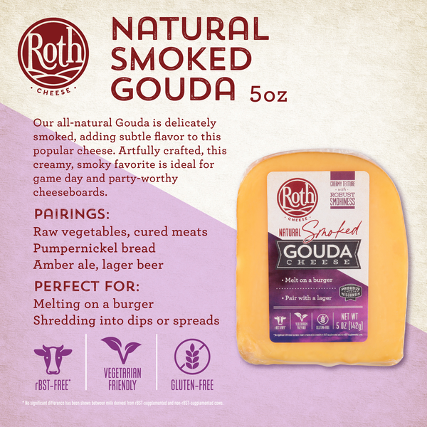 Roth Natural Smoked Gouda Cheese