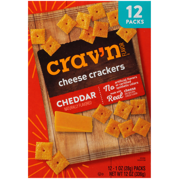 Crav'n Flavor Cheddar Cheese Crackers
