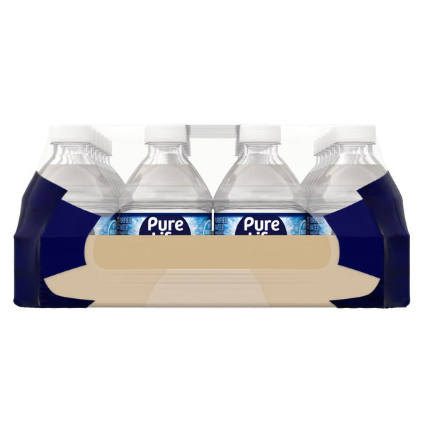 PURE LIFE Purified Water, 8 Fl Oz, Plastic Bottled Water (24 Pack)