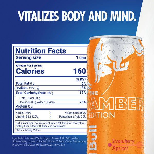 Red Bull Strawberry Apricot  Energy Drink