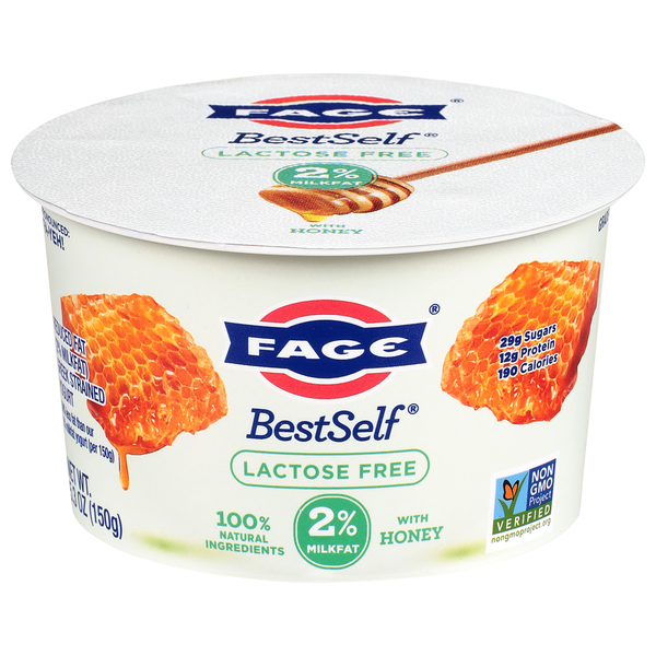 FAGE Lactose Free Reduced Fat Greek Strained Yogurt with Honey