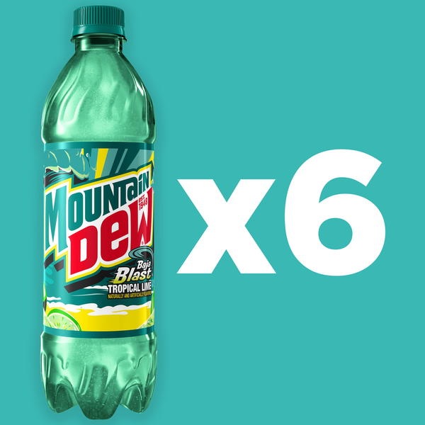 Mountain Dew Baja Blast Soda Pop