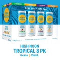 High Noon Tropical Pack Vodka Hard Seltzer Variety...
️