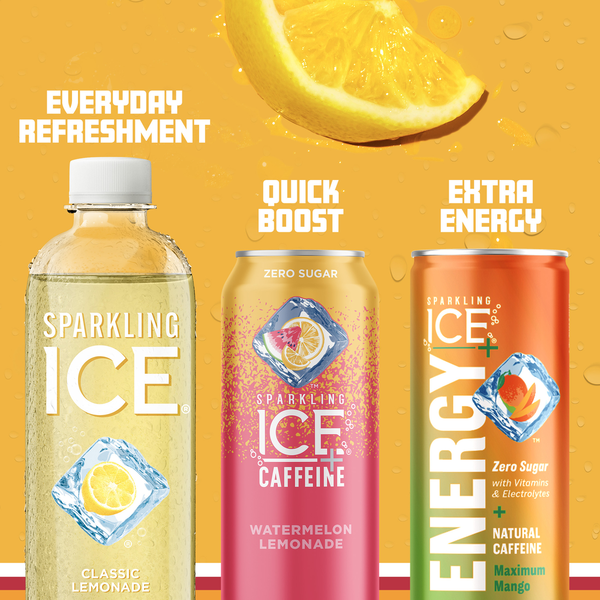 Sparkling Ice® Sparkling Water, Zero Sugar, Classic Lemonade