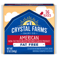 Crystal Farms Cheese Slices, Fat Free, American