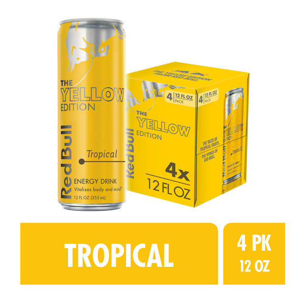 Red Bull Yellow Edition Tropical Energy Drink