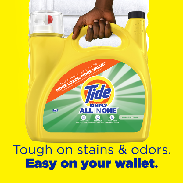 Tide Simply All-In-One Liquid Laundry Detergent, Daybreak Fresh