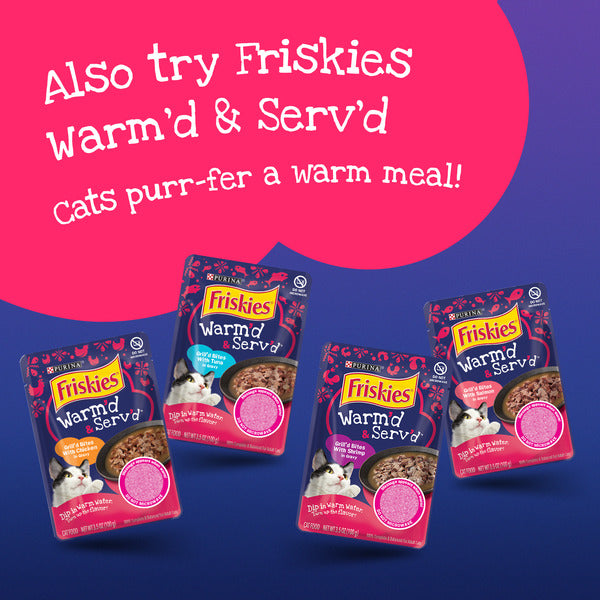 Purina Friskies Natural, Grain Free Wet Cat Food Complement, Lil' Soups With Sockeye Salmon in Chicken Broth