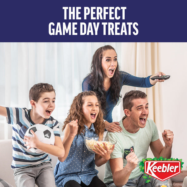 Keebler Sweet & Salty Variety Pack, 30-Count Box,  Includes Keebler Chips Deluxe, Fudge Stripes, Utz mini Pretzels and Cheese Balls, 31 oz