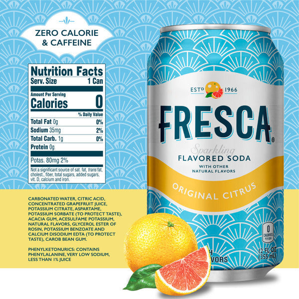 Fresca Citrus Fridge Pack Soda