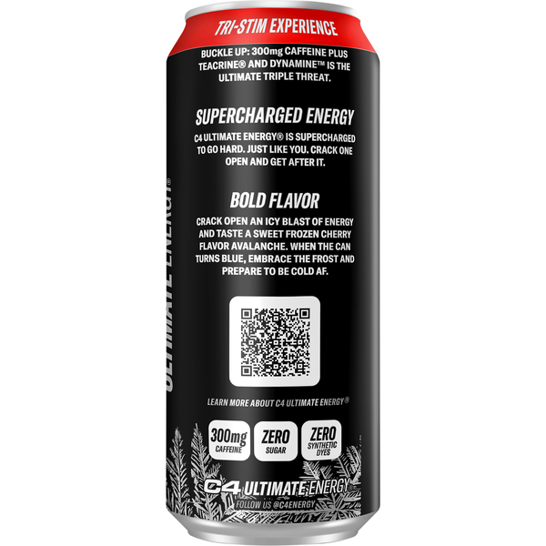 C4 Energy Drink, Cherry Bomb Frost, Zero Sugar