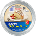 Hefty EZ Foil 8-1/2 in. x 1-1/2 in. Cake Pans