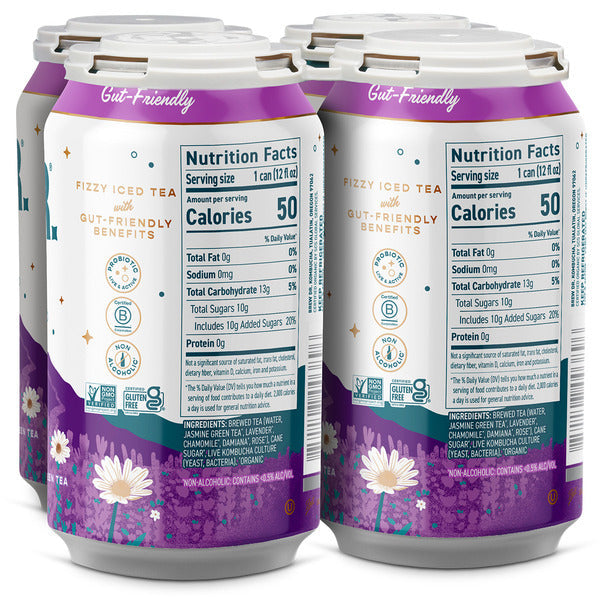 Brew Dr. Kombucha Organic Love, w/  Lavender Jasmine & Chamomile