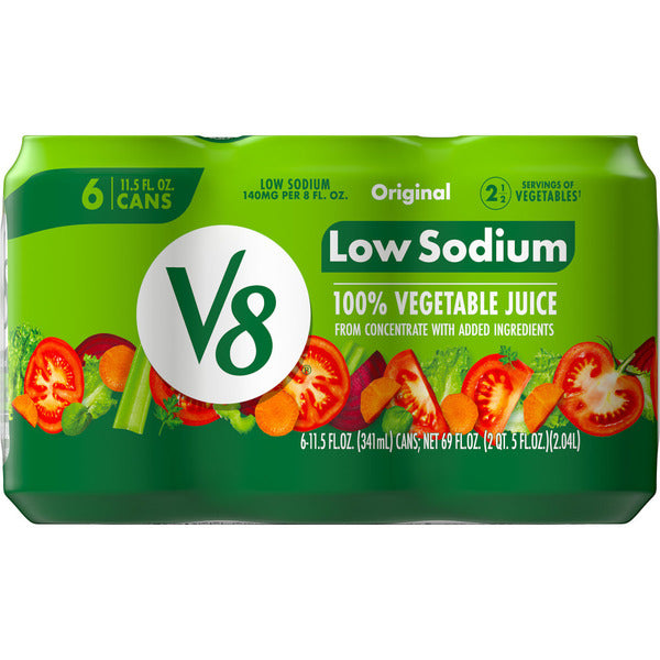 V8 Low Sodium Original 100% Vegetable Juice