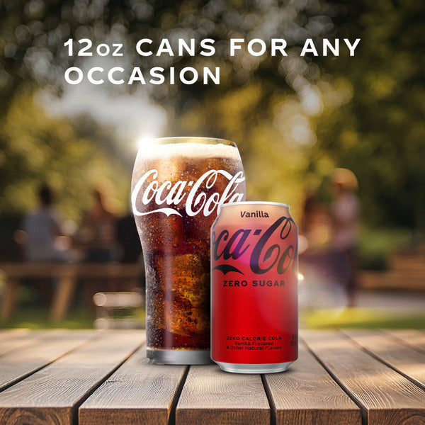 Coca Cola Zero Sugar Vanilla Soda Soft Drink