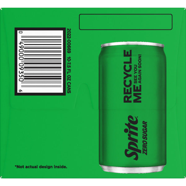 Sprite Zero Sugar Lemon Lime Diet Soda Pop Soft Drinks