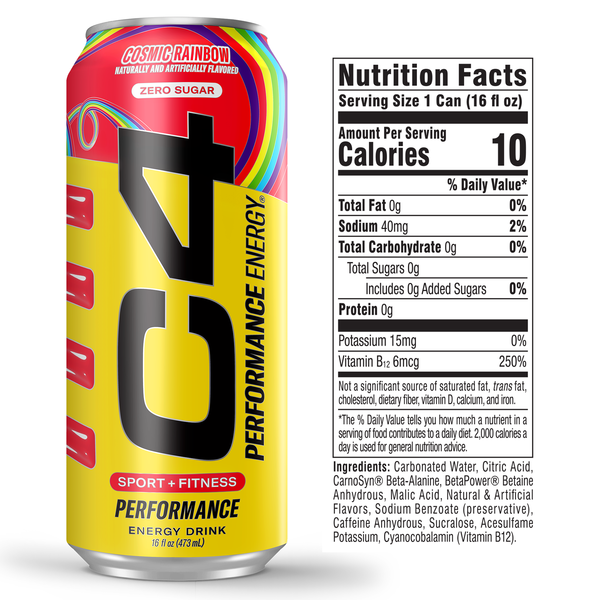 C4 Energy x Skittles, Explosive Energy, Fruity Flavor