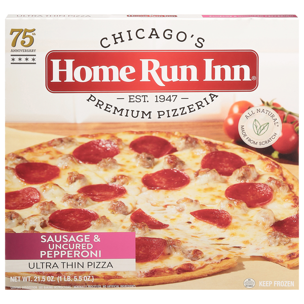 Home Run Inn Ultra Thin Sausage & Uncured Pepperoni Pizza