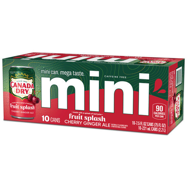 Canada Dry Fruit Splash Cherry Ginger Ale