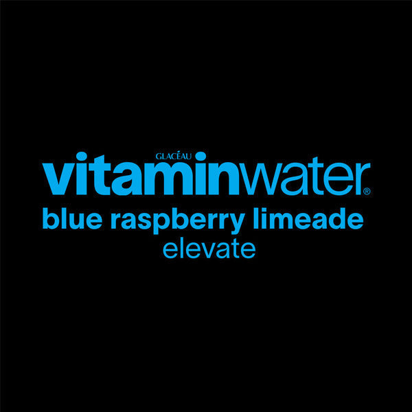 Vitaminwater Elevate Blue Raspberry Limeade Flavored Water Beverage Bottle