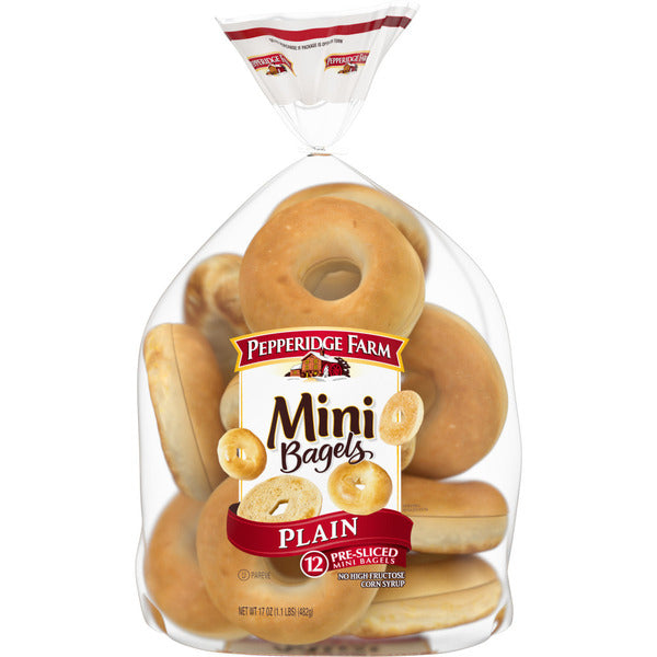 Pepperidge Farm Farmhouse Mini Plain Bagels