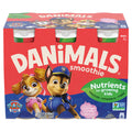 Danimals Smoothie Cotton Candy Dairy Drink Multi-Pack, Creamy and Delicious Low Fat Snacks for Kids, 6 Ct, 3.1 oz Smoothie Bottles