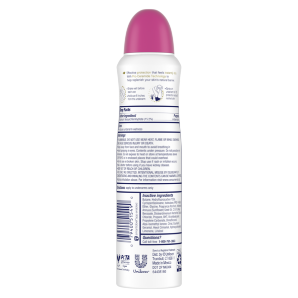Dove Antiperspirant Deodorant Dry Spray Dragon Fruit & Coconut Cream