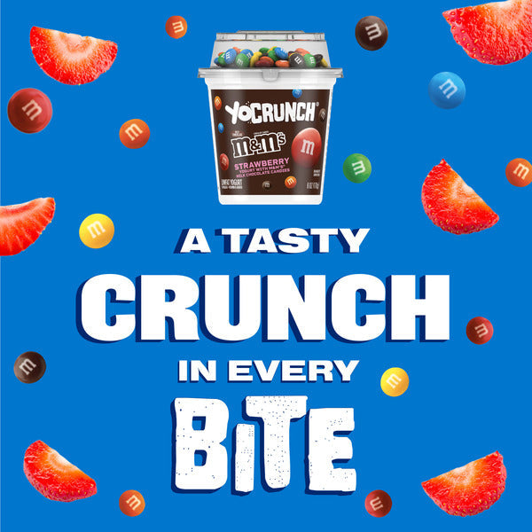 YoCrunch Strawberry Lowfat Yogurt with M&M's