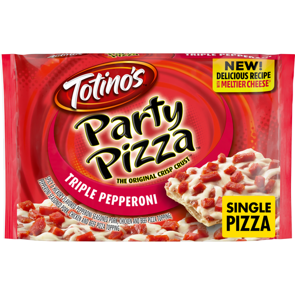 Totino's Party Pizza Triple Pepperoni Frozen Pizza