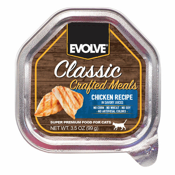 EVOLVE Classic Crafted Meals Chicken Recipe, Wet Cat Food