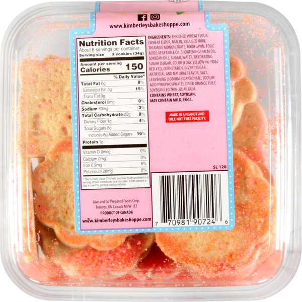 Kimberley's Bakeshoppe Sugar Cookies, Vanilla, Spring
