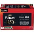 Folgers 1850 Black Gold, Dark Roast Coffee, Keurig K-Cup Pods