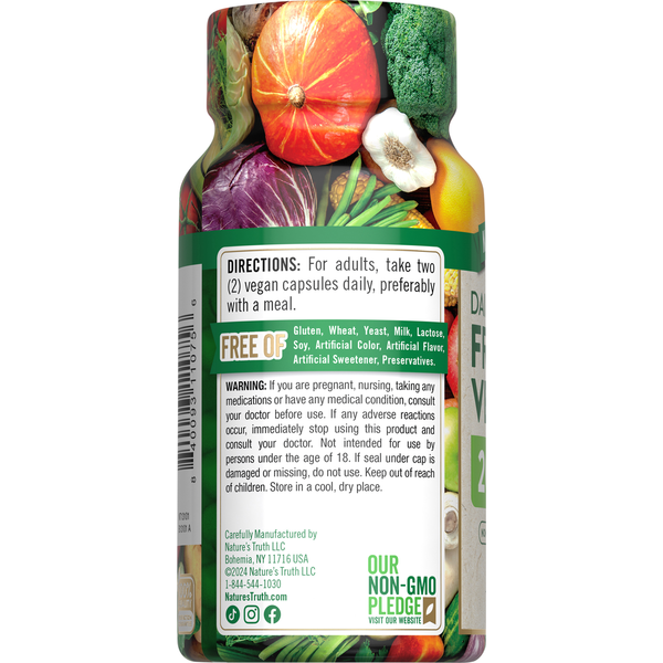 Nature's Truth Super Fruits & Veggies, Veggie Capsules