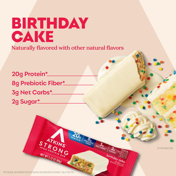 Atkins Birthday Cake High Protein Bar