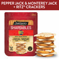 Sargento Shareables Pepper Jack & Monterey Jack Sliced Cheese with Ritz® Original Crackers Cheese Tray